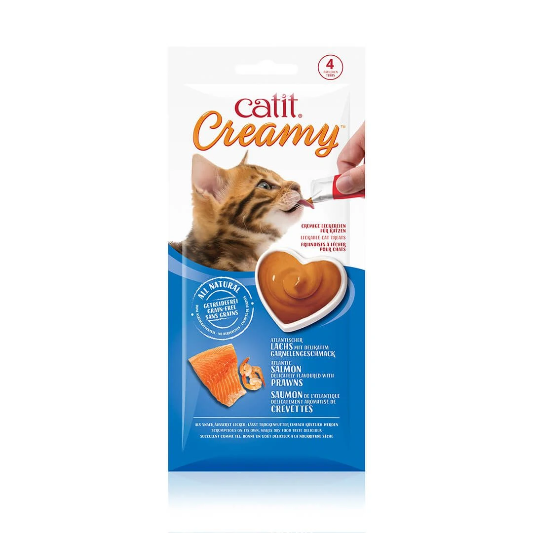 Cat It Creamy Au Saumon Chat 4 X 10 G 3 Cat It Creamy Au Saumon Chat 4 X 10 G