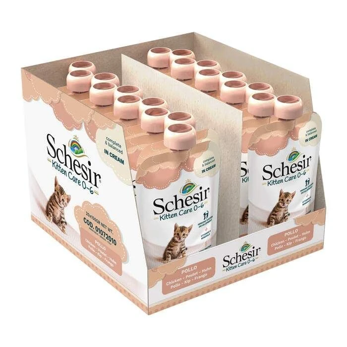 Schesir Kitten Care Crème Poulet Chaton 150 G 4 Schesir Kitten Care Crème Poulet Chaton 150 G – Image 2