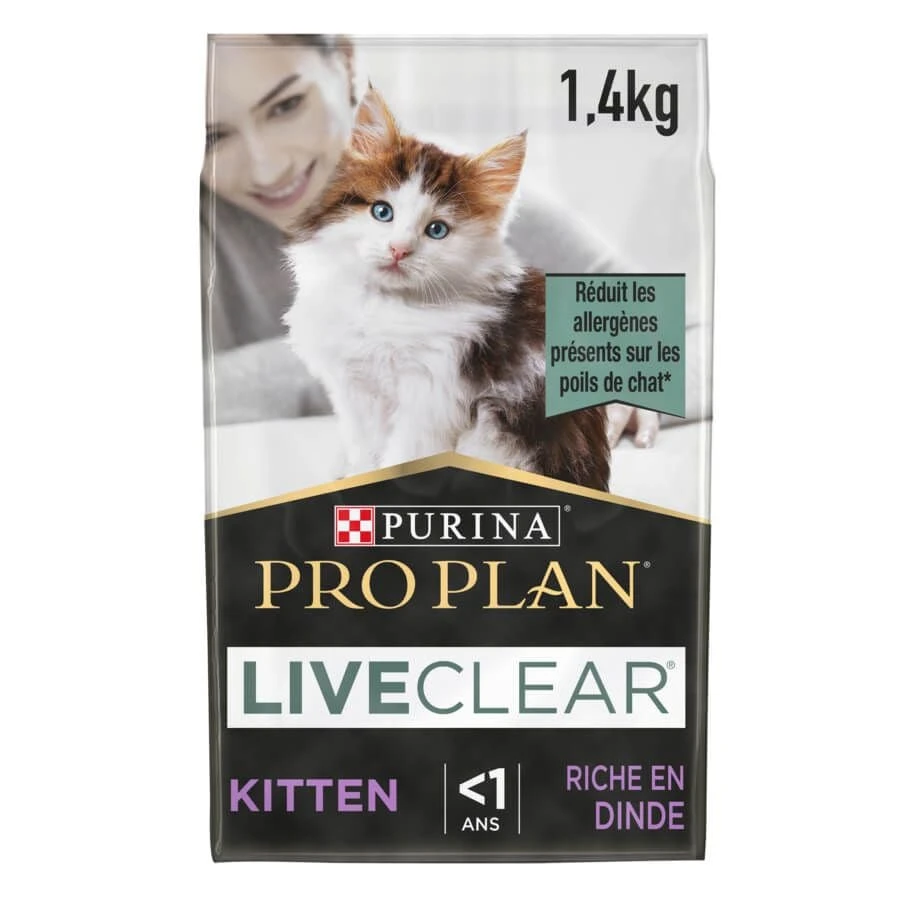 Purina Pro Plan Cat LiveClear Chaton Dinde 1,4 Kg 3 Purina Pro Plan Cat LiveClear Chaton Dinde 1,4 Kg
