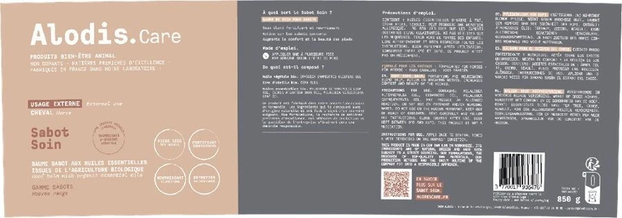 Alodis Care Sabot Soin Baume Cheval 850 G 5 Alodis Care Sabot Soin Baume Cheval 850 G – Image 3