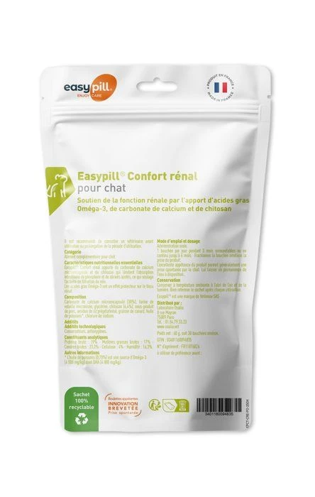 Easypill Confort Rénal Chat 30 X 2 G 5 Easypill Confort Rénal Chat 30 X 2 G – Image 3