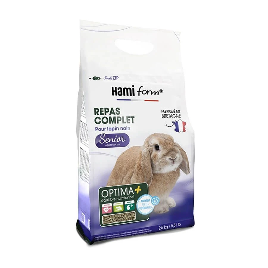 Hami Form Repas Complet Lapin Nain Senior 2,5 Kg 3 Hami Form Repas Complet Lapin Nain Senior 2,5 Kg