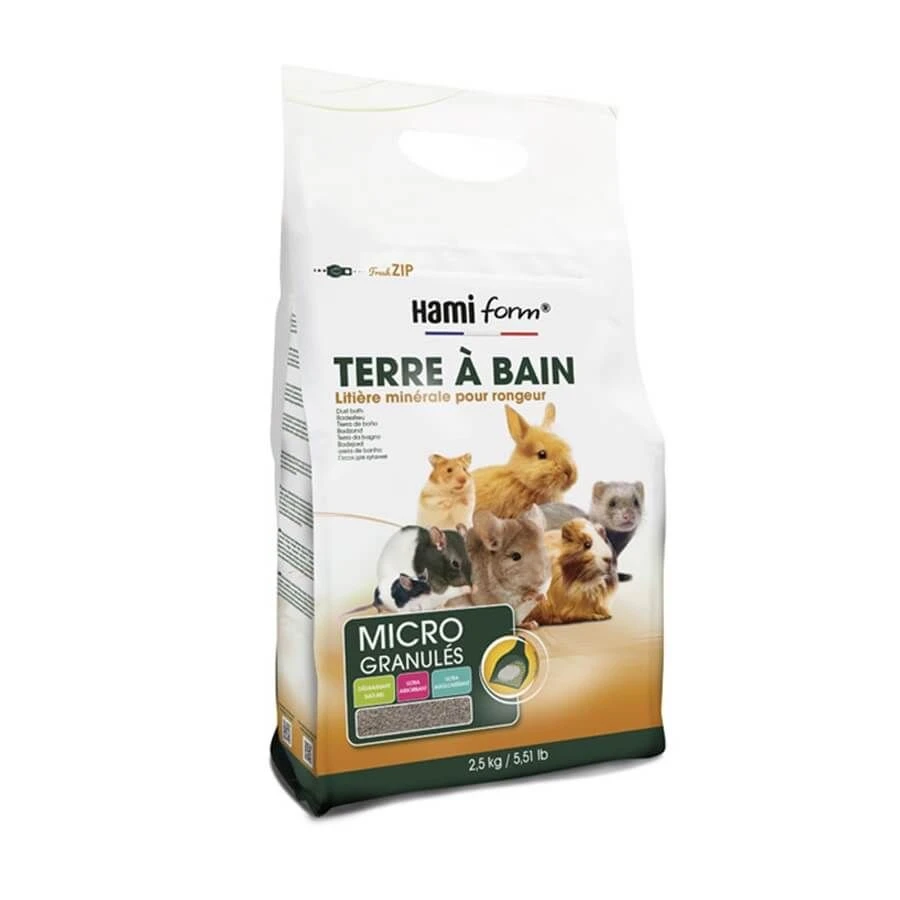 Hami Form Terre à Bain Rongeurs 2.5 Kg 3 Hami Form Terre à Bain Rongeurs 2.5 Kg