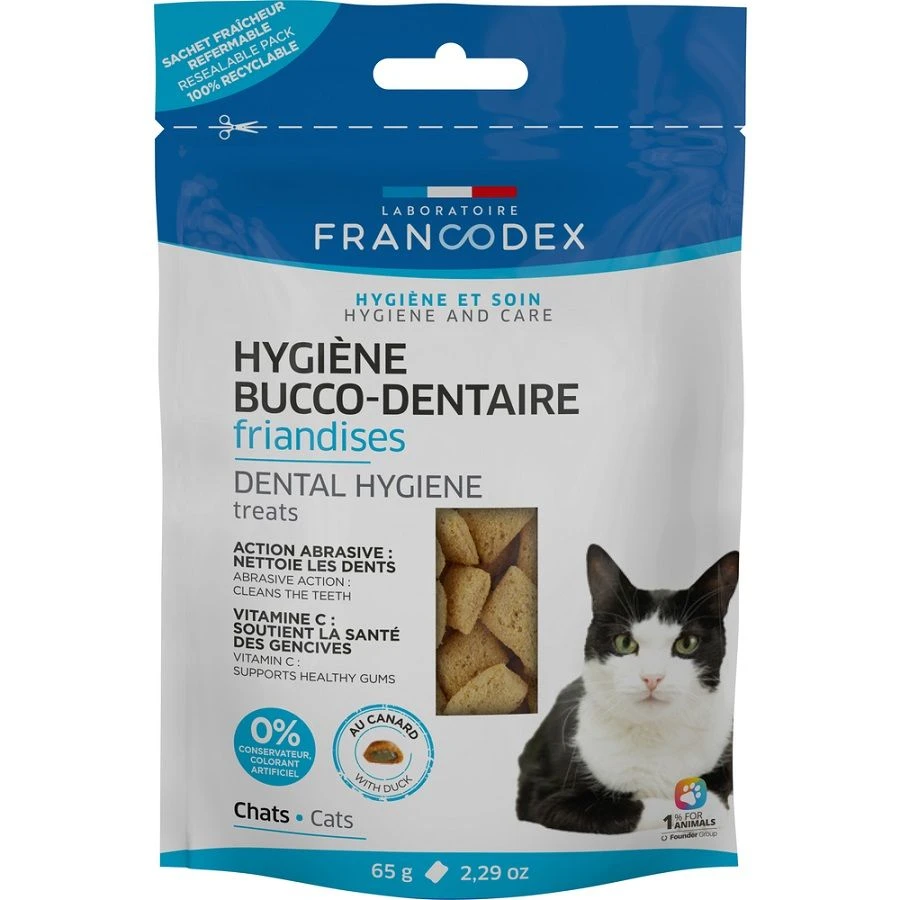 Francodex Friandises Hygiène Bucco-dentaire Chat 65 G 3 Francodex Friandises Hygiène Bucco-dentaire Chat 65 G