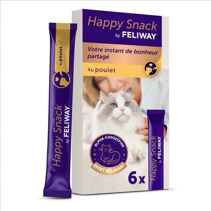Feliway Happy Snack Poulet Chat 6 X 15 G 3 Feliway Happy Snack Poulet Chat 6 X 15 G