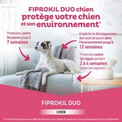 Clément Thékan Fiprokil Duo Chien 40-60 Kg 4 Pipettes 8 Clément Thékan Fiprokil Duo Chien 40-60 Kg 4 Pipettes -Animaux Fournitures Magasin 3595890226687 3