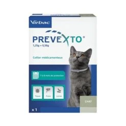 Prevexto Collier Antiparasitaire Chat 5 Prevexto Collier Antiparasitaire Chat -Animaux Fournitures Magasin 401201 box prevexto face