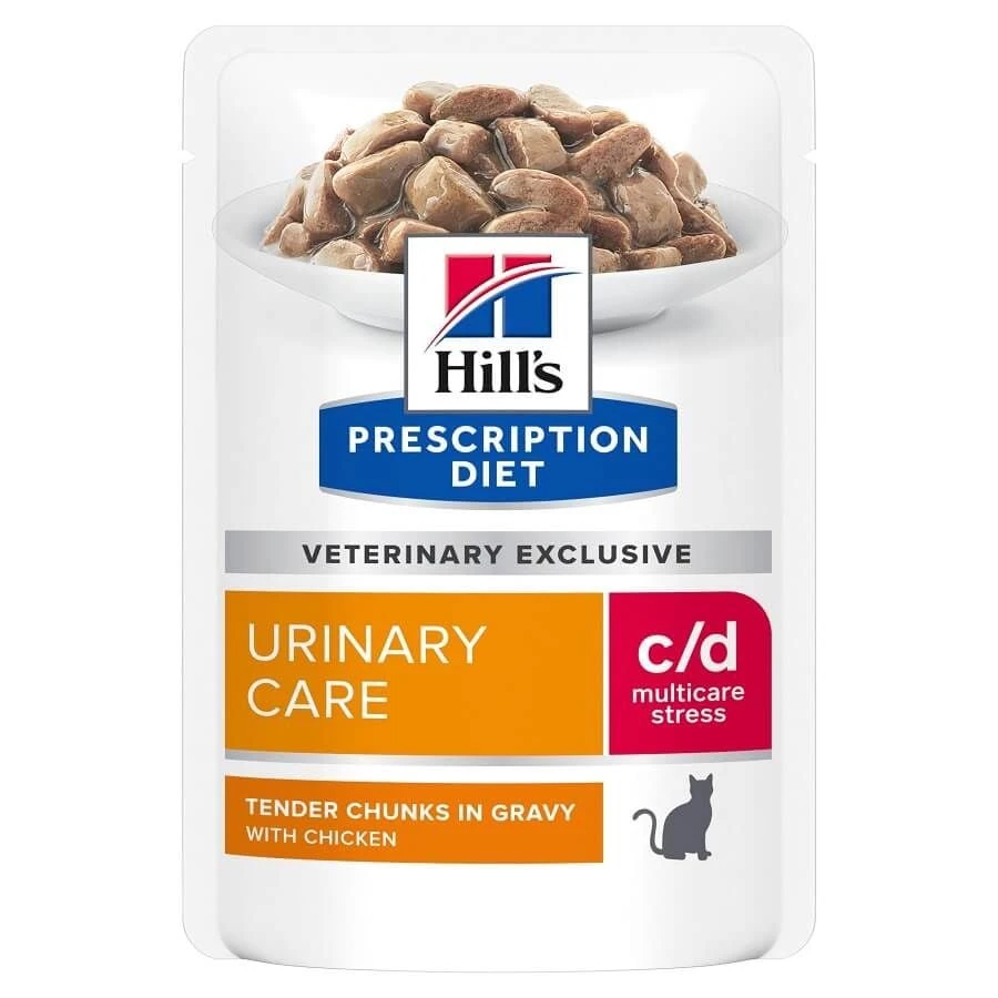 Hill's Prescription Diet Chat C/D Urinary Stress Poulet 12 X 85 G 3 Hill's Prescription Diet Chat C/D Urinary Stress Poulet 12 X 85 G