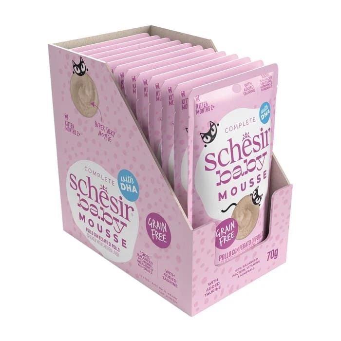 Schesir Baby Mousse Poulet Chaton 12 X 70g 5 Schesir Baby Mousse Poulet Chaton 12 X 70g – Image 3