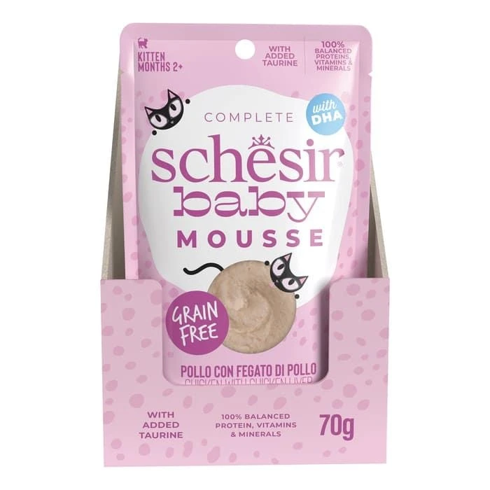 Schesir Baby Mousse Poulet Chaton 12 X 70g 4 Schesir Baby Mousse Poulet Chaton 12 X 70g – Image 2