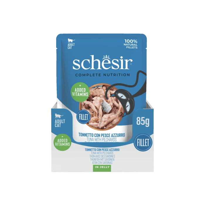 Schesir Thon Et Sardines En Gelée Sachet Chat 12 X 85 G 3 Schesir Thon Et Sardines En Gelée Sachet Chat 12 X 85 G