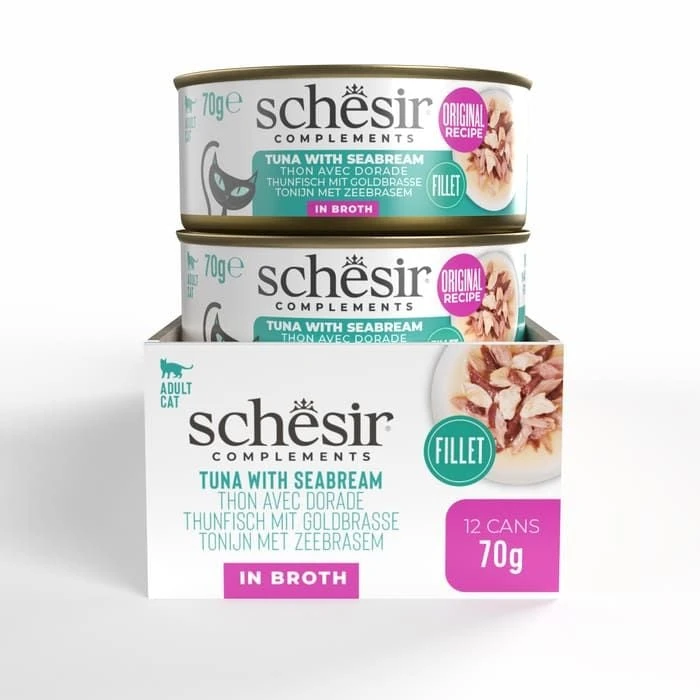 Schesir Thon Et Daurade Chat 12 X 70 G 3 Schesir Thon Et Daurade Chat 12 X 70 G