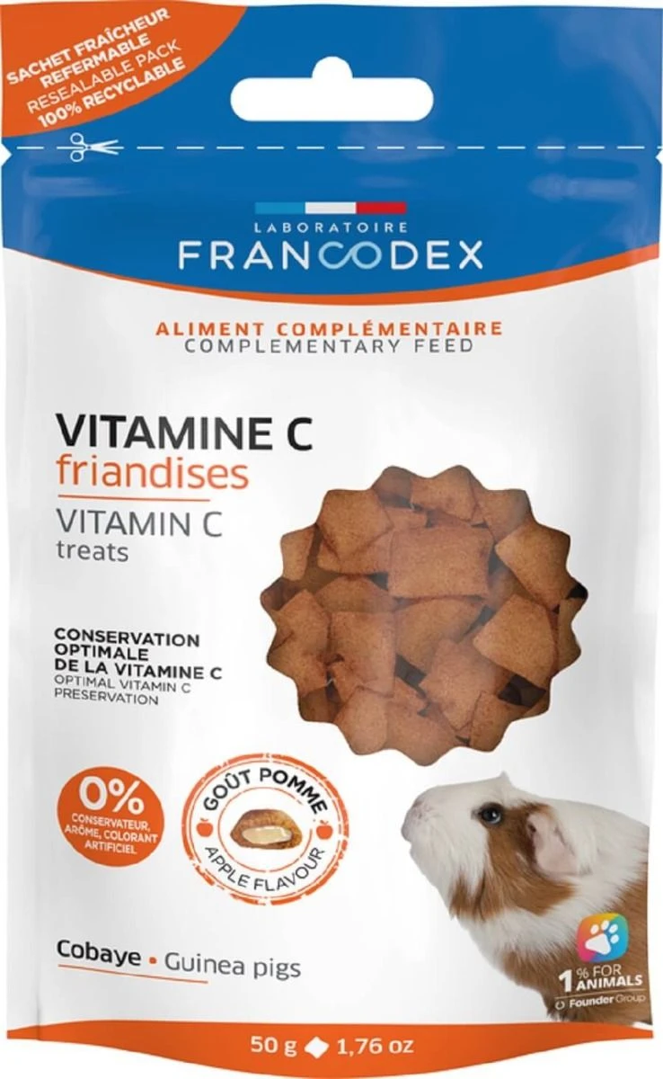 Francodex Friandises Vitamines C Cochon D’Inde 50 G 3 Francodex Friandises Vitamines C Cochon D’Inde 50 G