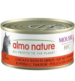 Almo Nature Chat Mousse HFC Poulet Avec Potiron 24 X 70 G
