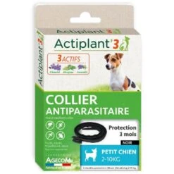 Animaux Fournitures Magasin -Animaux Fournitures Magasin actiplant 3 collier antiparasitaire noir pour chien 1