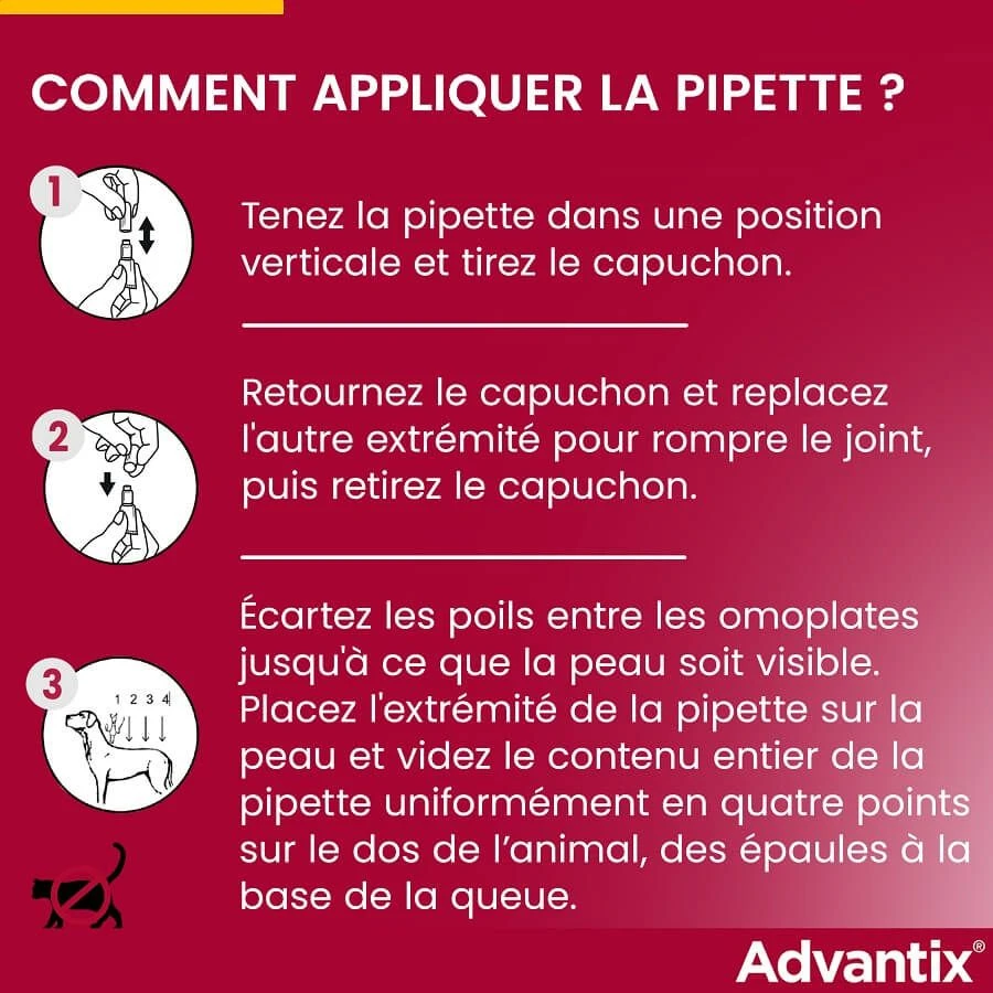 Advantix Grand Chien (25 - 40 Kg) - 6 Pipettes 8 Advantix Grand Chien (25 - 40 Kg) - 6 Pipettes – Image 6