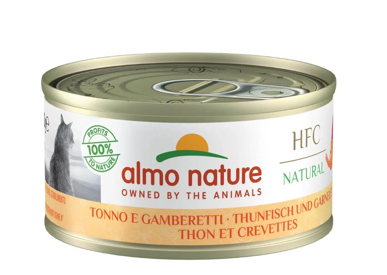 Almo Nature Chat Natural HFC Thon Crevette 24 X 70 G 3 Almo Nature Chat Natural HFC Thon Crevette 24 X 70 G