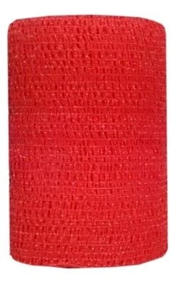 Bandes Cohésives 5 Cm Rouge 4 Bandes Cohésives 5 Cm Rouge – Image 2