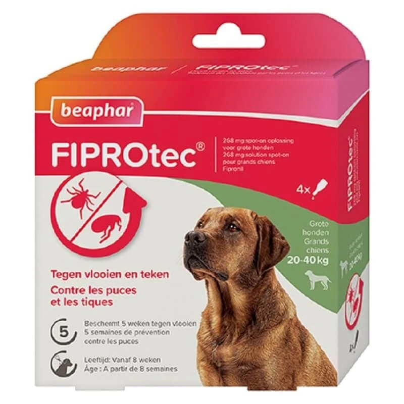 Beaphar Fiprotec Spot-on Chien 20 - 40 Kg X4 3 Beaphar Fiprotec Spot-on Chien 20 - 40 Kg X4