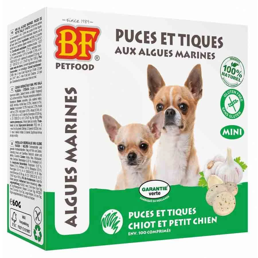 Biofood Puces Et Tiques Aux Algues Chien Mini 100 Cps 3 Biofood Puces Et Tiques Aux Algues Chien Mini 100 Cps