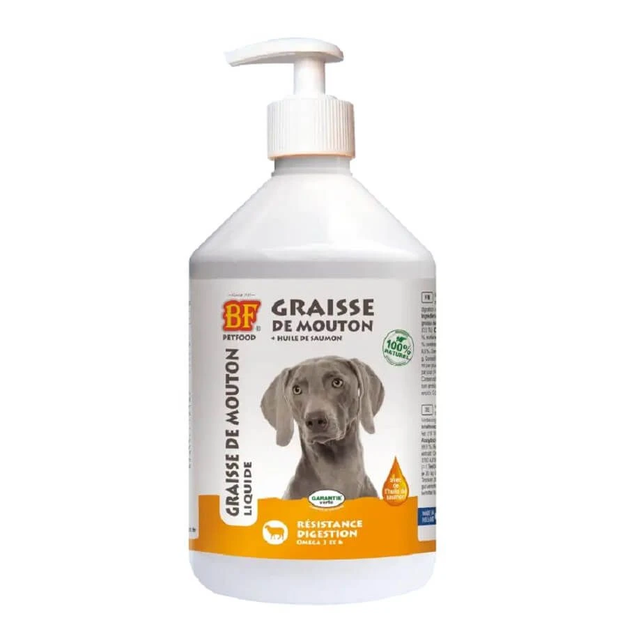 Biofood Graisse De Mouton Liquide Chien 500 Ml 3 Biofood Graisse De Mouton Liquide Chien 500 Ml