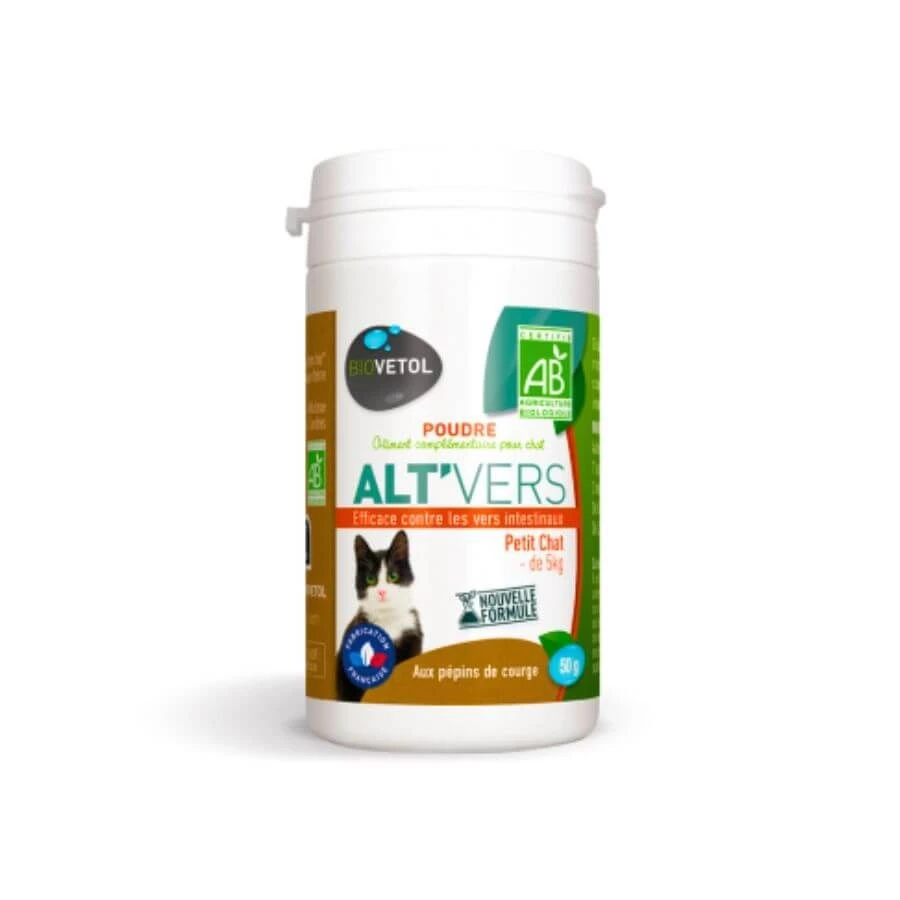 Biovetol Alt'vers Bio Petit Chat 50 G 5 Biovetol Alt'vers Bio Petit Chat 50 G – Image 3