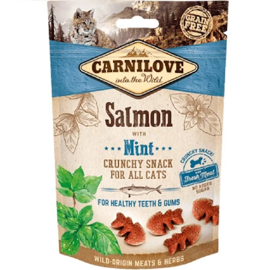 Carnilove Crunchy Snack Saumon & Menthe Chat 50 G 3 Carnilove Crunchy Snack Saumon & Menthe Chat 50 G