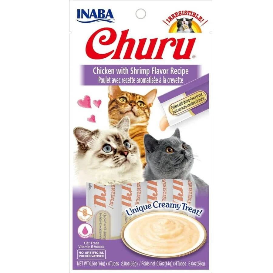Ciao Friandise Churu Poulet & Crevette Chat 4 X 14 G 3 Ciao Friandise Churu Poulet & Crevette Chat 4 X 14 G
