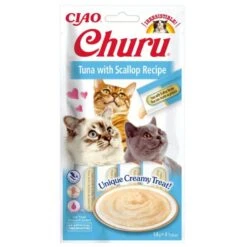 Ciao Friandise Churu Thon & Pétoncle Chat 4 X 14 G