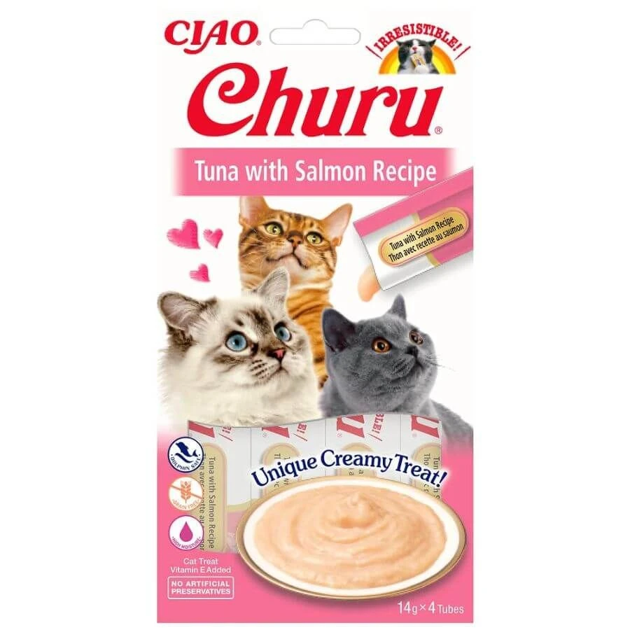 Ciao Friandise Churu Thon & Saumon Chat 4 X 14 G 3 Ciao Friandise Churu Thon & Saumon Chat 4 X 14 G