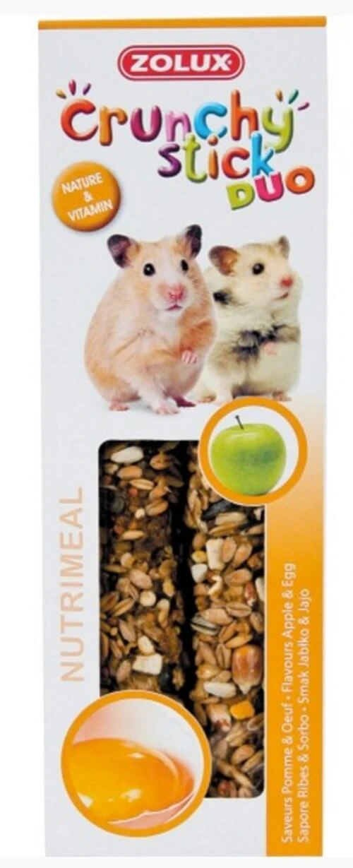 Zolux Crunchy Stick Hamster Pomme Et Oeuf 115 G - Destockage 3 Zolux Crunchy Stick Hamster Pomme Et Oeuf 115 G - Destockage
