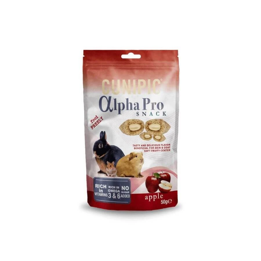 Cunipic Alpha Pro Snack Pomme Rongeur 50 G 3 Cunipic Alpha Pro Snack Pomme Rongeur 50 G