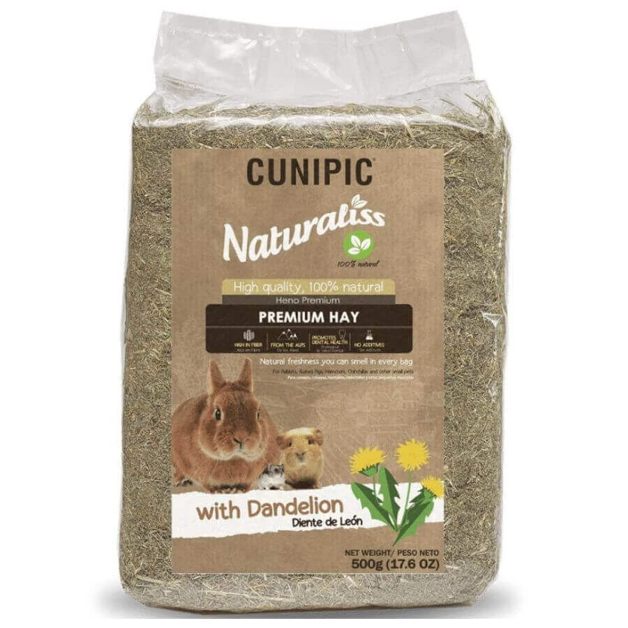 Cunipic Naturaliss Foin Pissenlit 500 G 3 Cunipic Naturaliss Foin Pissenlit 500 G