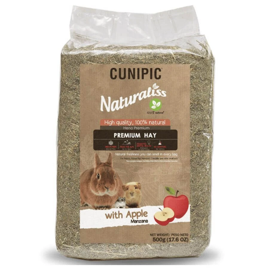 Cunipic Naturaliss Foin Pomme 500 G 3 Cunipic Naturaliss Foin Pomme 500 G