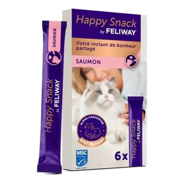 Feliway Happy Snack Saumon Chat 6 X 15 G 3 Feliway Happy Snack Saumon Chat 6 X 15 G