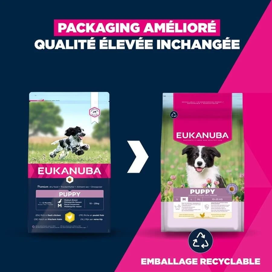 Eukanuba Chiot M Poulet 3 Kg 4 Eukanuba Chiot M Poulet 3 Kg – Image 2