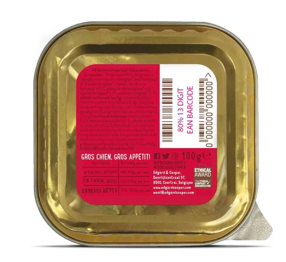 Edgard & Cooper Chien Bio Boeuf 17 X 100 G 4 Edgard & Cooper Chien Bio Boeuf 17 X 100 G – Image 2