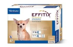 Effitix Spot On Très Petit Chien 1.5 - 4 Kg 4 Pipettes