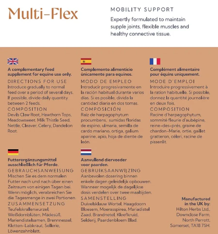 Hilton Herbs Multiflex Articulations Cheval 1 Kg 5 Hilton Herbs Multiflex Articulations Cheval 1 Kg – Image 3