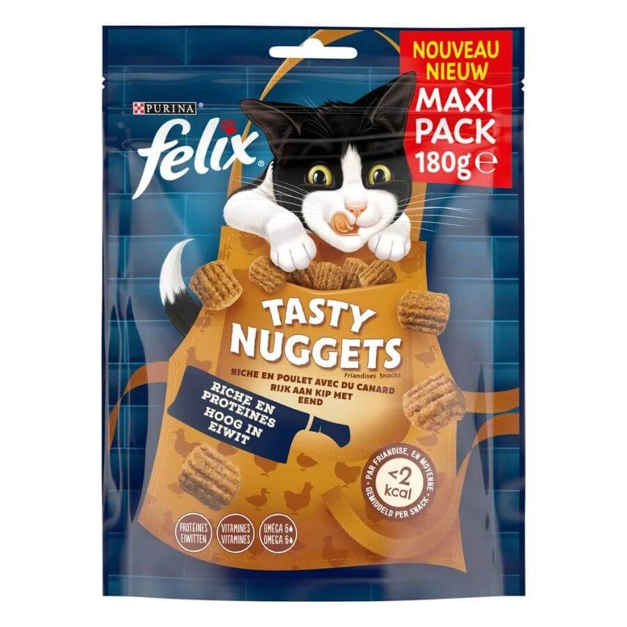 Felix Tasty Nuggets Poulet & Canard Chat 180 G 3 Felix Tasty Nuggets Poulet & Canard Chat 180 G