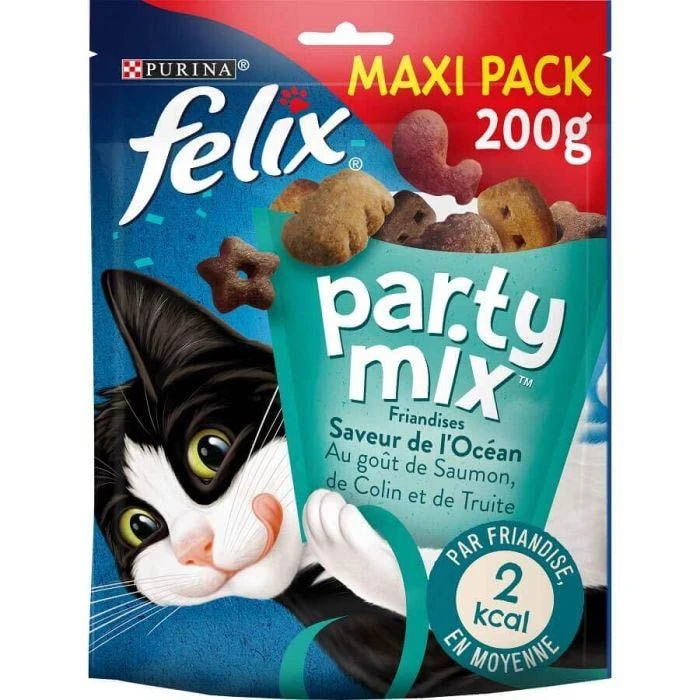 Felix Party Mix Saveur De L'Océan Chat 200 G 3 Felix Party Mix Saveur De L'Océan Chat 200 G