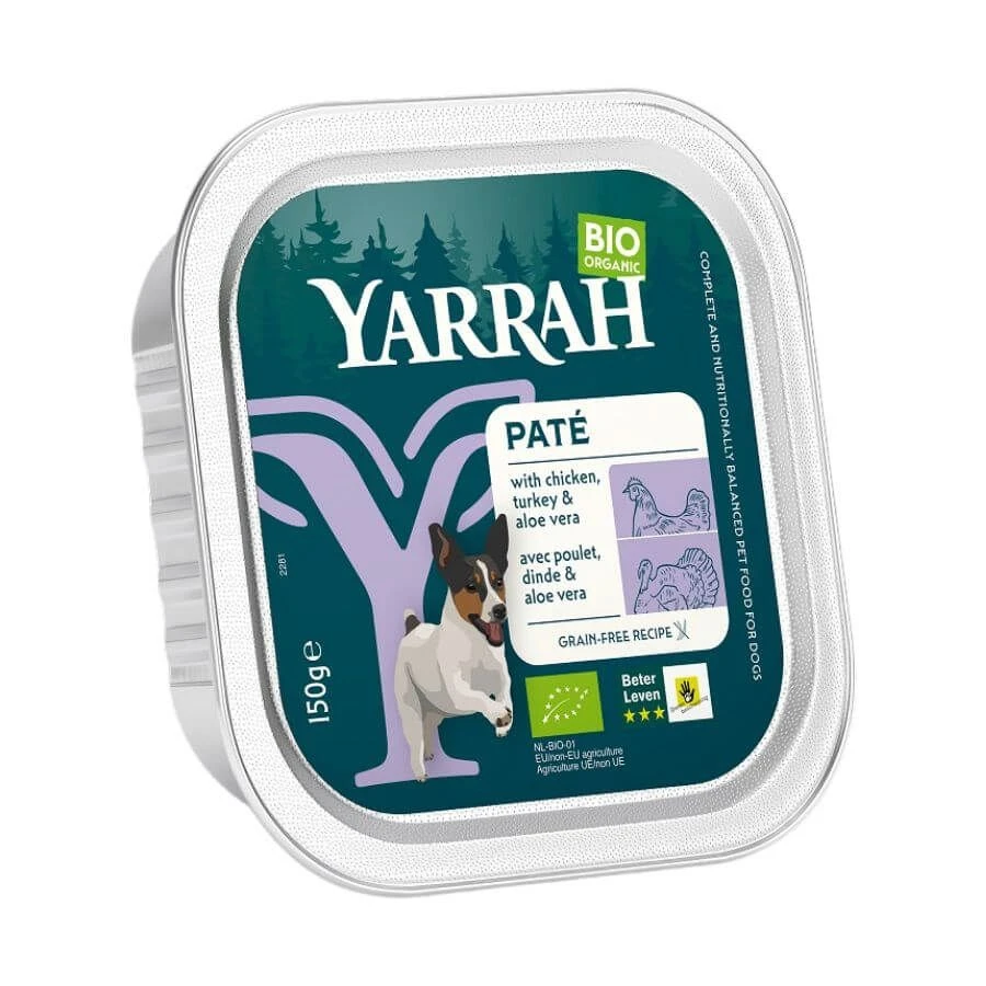 Yarrah Bio Pâté De Dinde à L’aloe Vera Pour Chien 12 X 150 G 3 Yarrah Bio Pâté De Dinde à L’aloe Vera Pour Chien 12 X 150 G