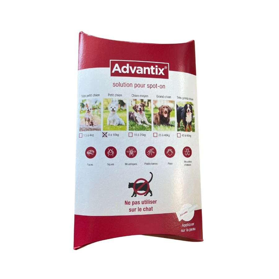 Advantix Petit Chien (4-10 Kg) - 4 Pipettes (blister) 3 Advantix Petit Chien (4-10 Kg) - 4 Pipettes (blister)
