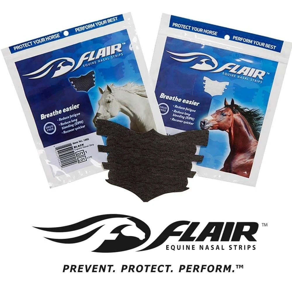 Flair Nasal Strip Respiration Nasale Cheval Noir 3 Flair Nasal Strip Respiration Nasale Cheval Noir