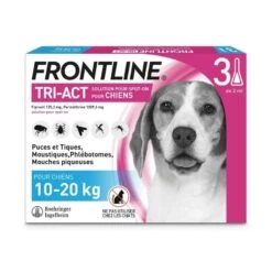Frontline Tri Act Spot On Chien Moyen 10 - 20 Kg 3 Pipettes