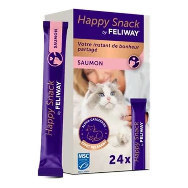 Feliway Happy Snack Saumon Chat 24 X 15 G 3 Feliway Happy Snack Saumon Chat 24 X 15 G