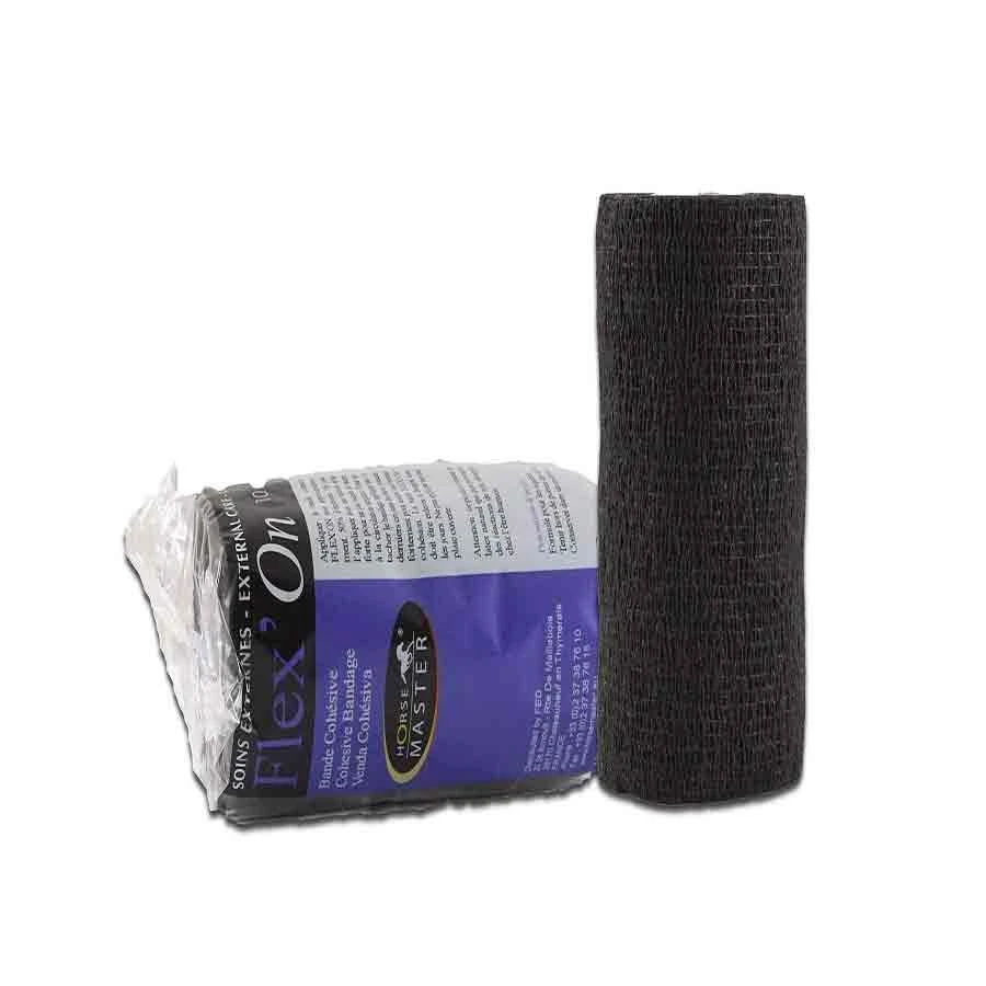 Horse Master Bande Cohésive Flex'On 10 Cm Noire 3 Horse Master Bande Cohésive Flex'On 10 Cm Noire