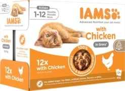 IAMS Delights Poulet En Sauce Chaton 12 X 85 Grs