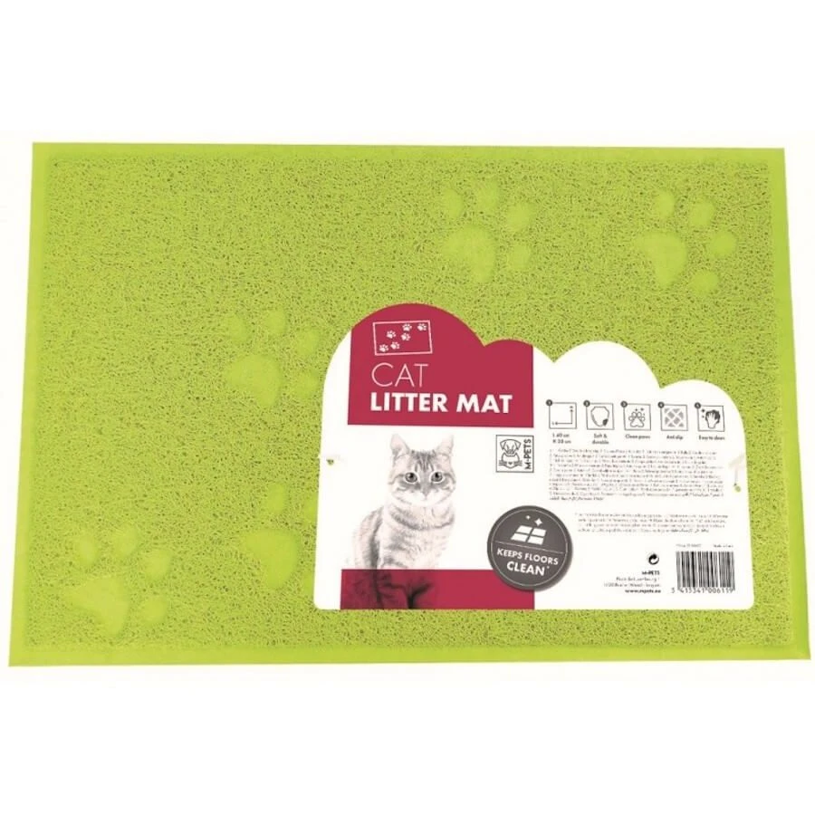 M-Pets Fooprint Cat Litter Mat Tapis Pour Bac à Litière Vert 3 M-Pets Fooprint Cat Litter Mat Tapis Pour Bac à Litière Vert