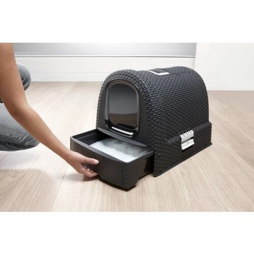 Curver Maison De Toilette Petlife Litter Box Anthracite 4 Curver Maison De Toilette Petlife Litter Box Anthracite – Image 2